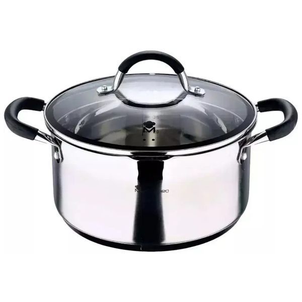 Набір посуду MasterPro Foodies collection 2 каструлі та ківш 16/20/24 см (BGEU-5539) BGEU-5539 фото