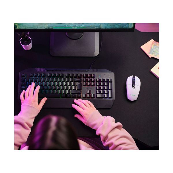 Мишка Trust GXT 110 Felox RGB Wireless White (25069) 25069 фото