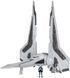 Star Wars Игровая коллекционная фигурка Medium Vehicle Транспорт и фигурка Kom'rk-Class Mandalorian Starfighter 12.5см SWJ0019 фото 1