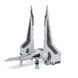 Star Wars Игровая коллекционная фигурка Medium Vehicle Транспорт и фигурка Kom'rk-Class Mandalorian Starfighter 12.5см SWJ0019 фото 2