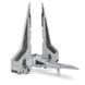 Star Wars Игровая коллекционная фигурка Medium Vehicle Транспорт и фигурка Kom'rk-Class Mandalorian Starfighter 12.5см SWJ0019 фото 4