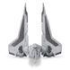 Star Wars Игровая коллекционная фигурка Medium Vehicle Транспорт и фигурка Kom'rk-Class Mandalorian Starfighter 12.5см SWJ0019 фото 3