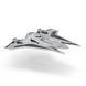Star Wars Игровая коллекционная фигурка Medium Vehicle Транспорт и фигурка Kom'rk-Class Mandalorian Starfighter 12.5см SWJ0019 фото 8