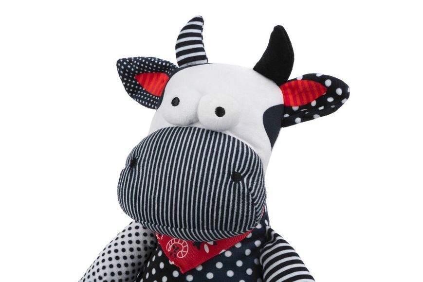 М'яка іграшка Same Toy Корова/Бик 30см, чорно-білий A1057/30 фото