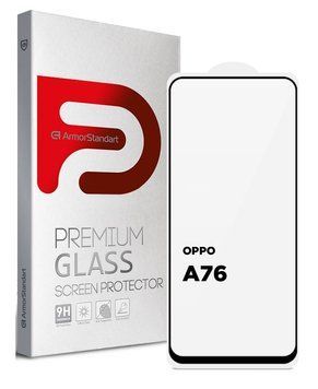Защитное стекло ArmorStandart Full Glue для OPPO А76 Black (ARM66967) ARM66967 фото