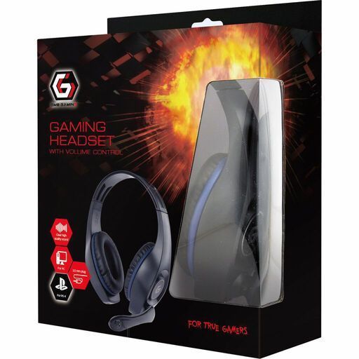 Наушники Gembird GHS-05-B Black-Blue (GHS-05-B) GHS-05-B фото