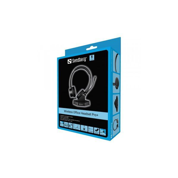 Наушники Sandberg Wireless Office Headset Pro+ Bluetooth Black (126-18) 126-18 фото