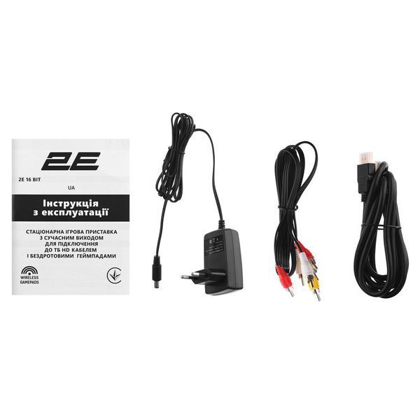 Ігрова консоль 2Е 16bit HDMI (2 бездротових геймпада, 183 гри) 2E16BHDWS188 фото