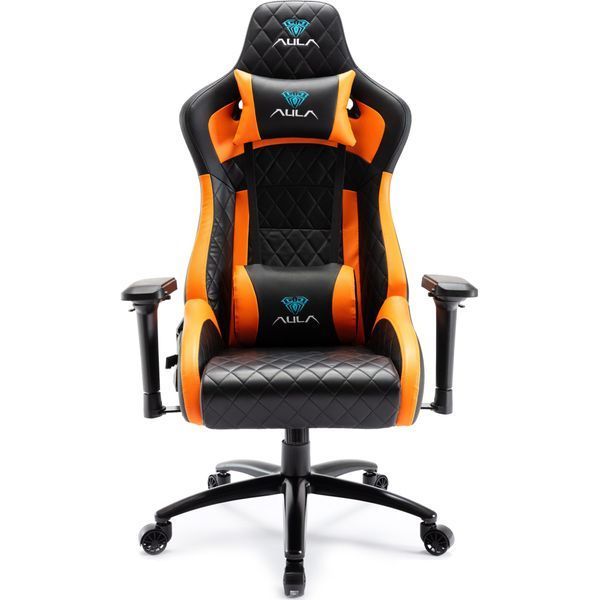 Крісло ігрове Aula F1031 Gaming Chair Black/Orange (6948391286211) 6948391286211 фото