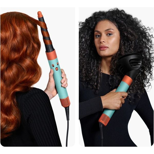 Стайлер Dyson Airwrap I.D. HS08 Curly/Coily Ceramic Patina/Topaz, 1300Вт, темп.режимов-3, D -30,40mm, насадок-6, керамика, голубой-медный 533736-01 фото