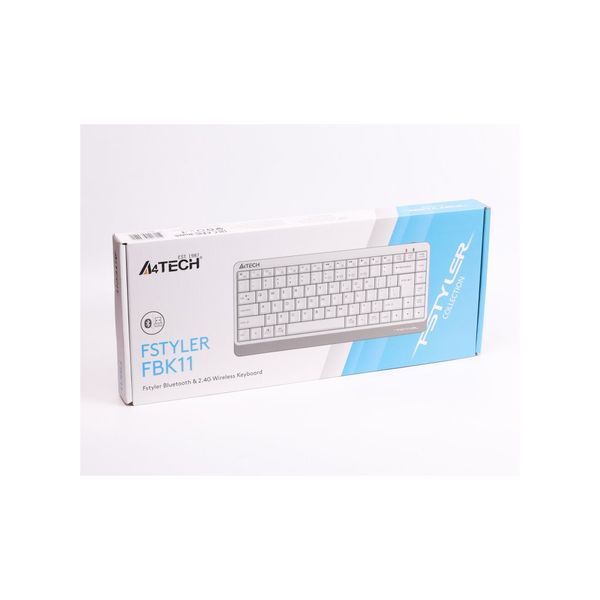 Клавіатура A4Tech FBK11 Wireless White (4711421965491) 4711421965491 фото