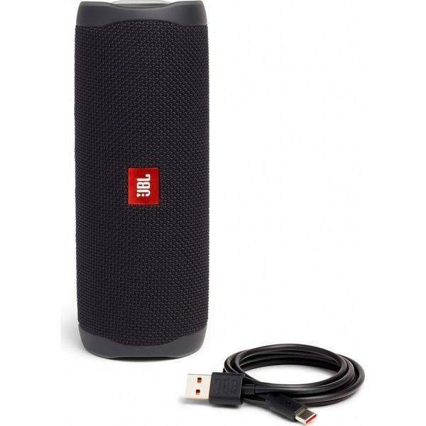 Акустична система JBL Flip 5 Black (JBLFLIP5BLKEU) JBLFLIP5BLKEU фото
