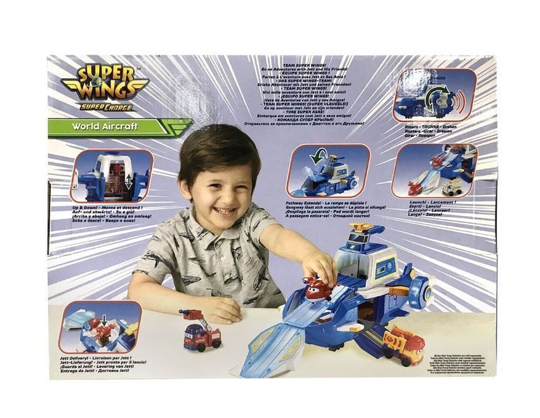 Super Wings Игровой набор Supercharge Air Moving Base, Воздушная База, свет, звук EU740831 фото
