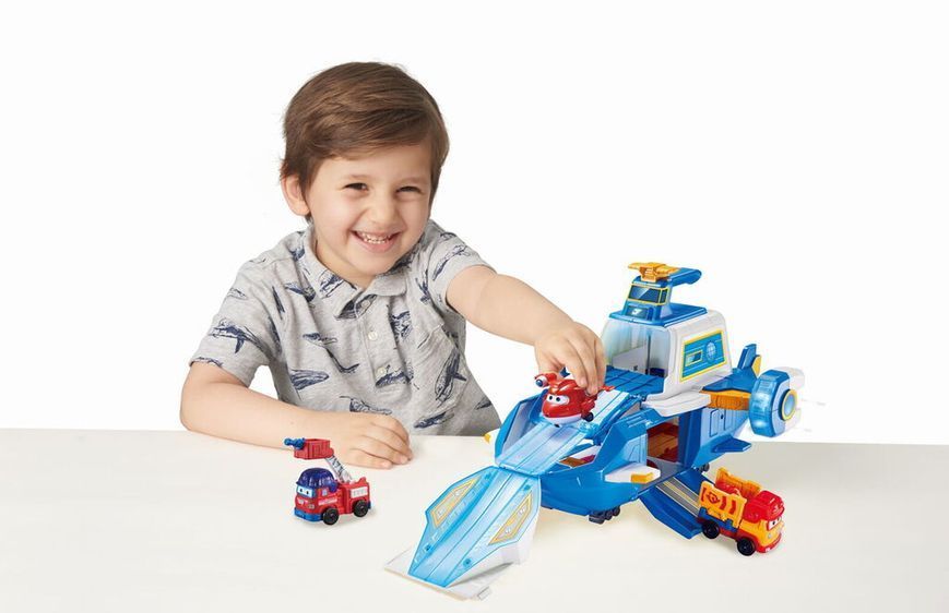 Super Wings Игровой набор Supercharge Air Moving Base, Воздушная База, свет, звук EU740831 фото