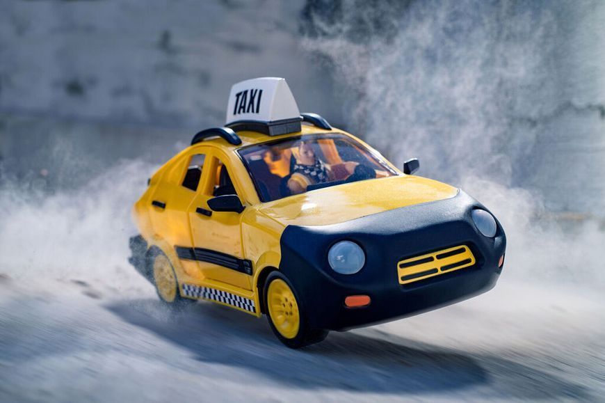 Fortnite Коллекционная фигурка Jazwares Fortnite Joy Ride Vehicle Taxi Cab FNT0817 фото