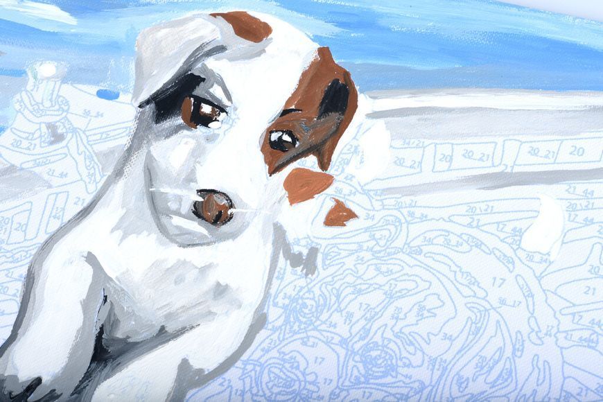 Набор для творчества PAINTING BY NUMBERS JUNIOR Puppies and Ducks Sequin Art SA1332 фото