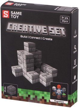 Конструктор магнітний Same Toy Creative Set Stone 20е (MCRAFT-9862-SM) MCRAFT-9862-SM фото