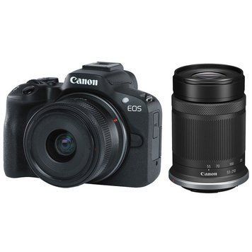 Цифровой фотоаппарат Canon EOS R50 RF-S 18-45 IS STM + RF-S 55-210 IS STM Black (5811C034) 5811C034 фото