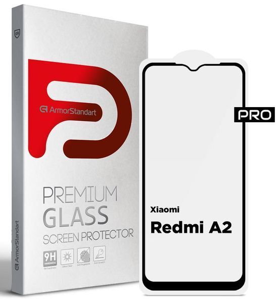 Защитное стекло ArmorStandart Pro для Xiaomi Redmi A2/A2+ Black (ARM66569) ARM66569 фото