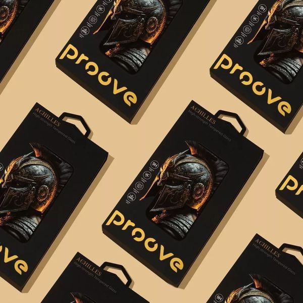 Захисне скло Proove Achilles iPhone 13/13 Pro/14/16e Black (PGPAIP140001) PGPAIP140001 фото