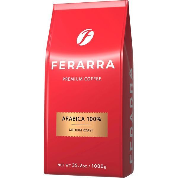Кава Ferarra Caffe 100% Arabica в зернах 1 кг (fr.17673) fr.17673 фото