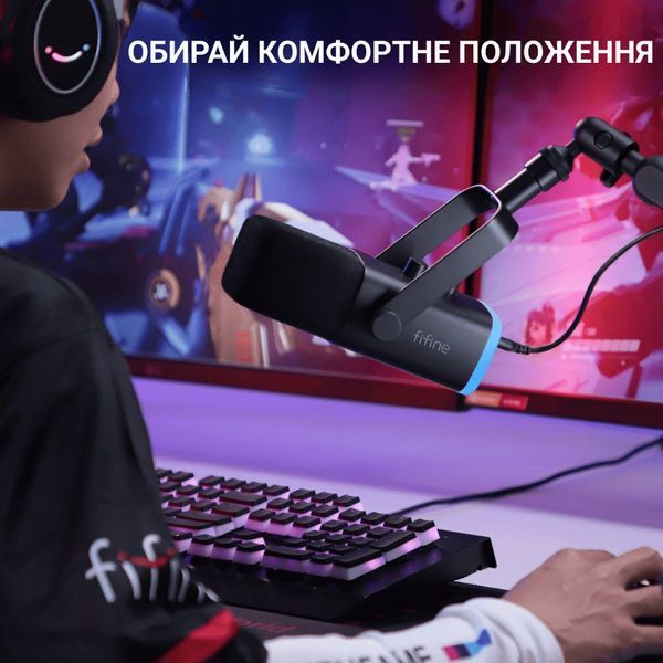 Мікрофон Fifine TAM8 USB Black (TAM8) TAM8 фото
