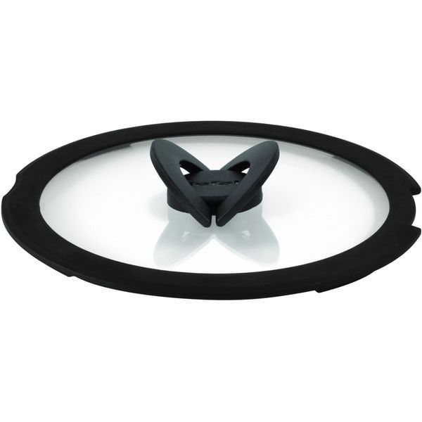 Кришка Tefal Ingenio 18см, скло, силікон, прозоро-чорний L9846253 фото