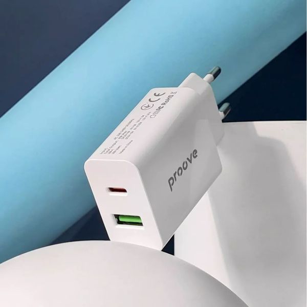 Зарядний пристрій Proove Rapid 20W (Type-C + USB) Power Adapter White (WCRP20110002) WCRP20110002 фото