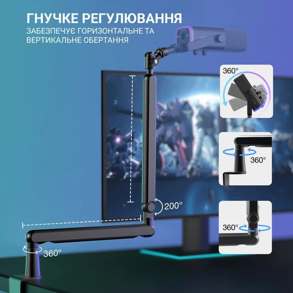 Мікрофон Fifine TAM8 USB Black (TAM8) TAM8 фото