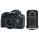 Цифровий фотоапарат Canon EOS R50 RF-S 18-45 IS STM + RF-S 55-210 IS STM Black (5811C034) 5811C034 фото 1