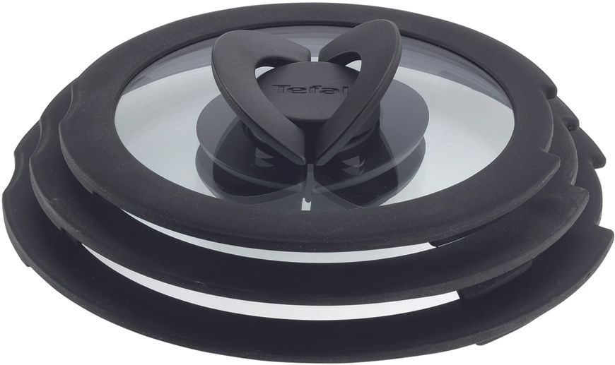 Кришка Tefal Ingenio 18см, скло, силікон, прозоро-чорний L9846253 фото