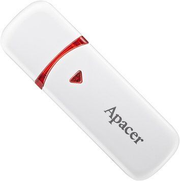 USB флешдрайв 64GB Apacer AH333 USB 2.0 White (AP64GAH333W-1) AP64GAH333W-1 фото