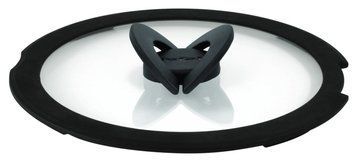 Кришка Tefal Ingenio 20см, скло, силікон, прозоро-чорний L9846353 фото