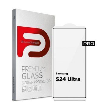 Защитное стекло ArmorStandart Pro для Samsung S24 Ultra Black (ARM72438) ARM72438 фото