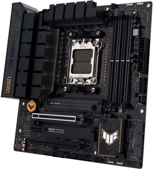 ASUS Материнcкая платаTUF GAMING B650M-PLUS WIFI sAM5 B650 4xDDR5 M.2 HDMI DP WiFi BT mATX 90MB1BF0-M0EAY0 фото