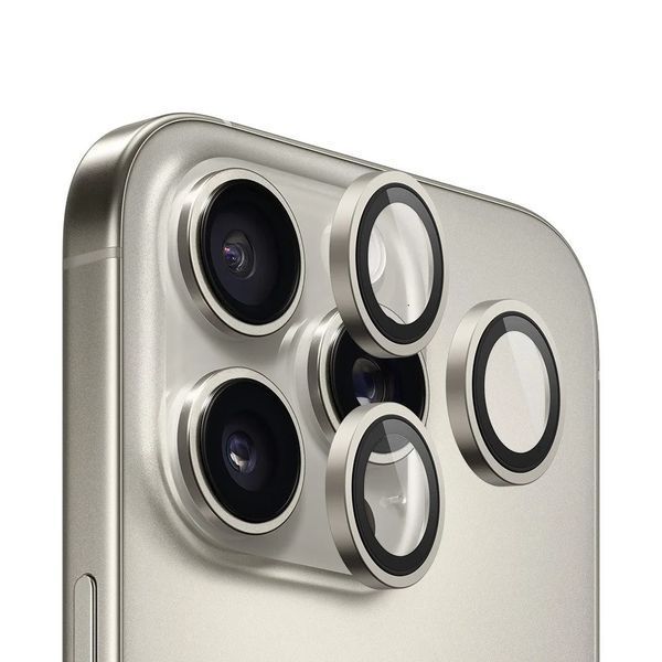 Защитное стекло для камеры Blueo Metal Frame Lens для iPhone 15 Pro/15 Pro Max/16 Pro/16 Pro Max NPB27-15PGRY фото
