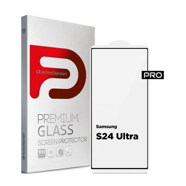 Захисне скло ArmorStandart Pro для Samsung S24 Ultra Black (ARM72438) ARM72438 фото