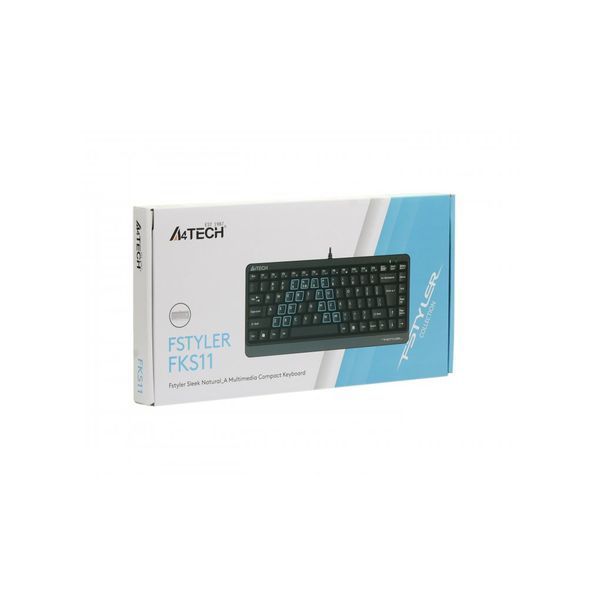 Клавіатура A4Tech FKS11 USB Grey (4711421960458) 4711421960458 фото