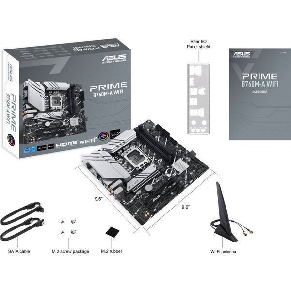 Материнська плата ASUS PRIME B760M-A WIFI PRIME B760M-A WIFI фото