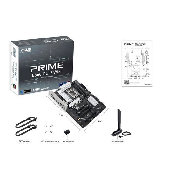 Материнcька плата ASUS PRIME B860-PLUS WIFI s1851 B860 4xDDR5 M.2 DP HDMI Wi-Fi BT ATX 90MB1K50-M0EAY0 фото