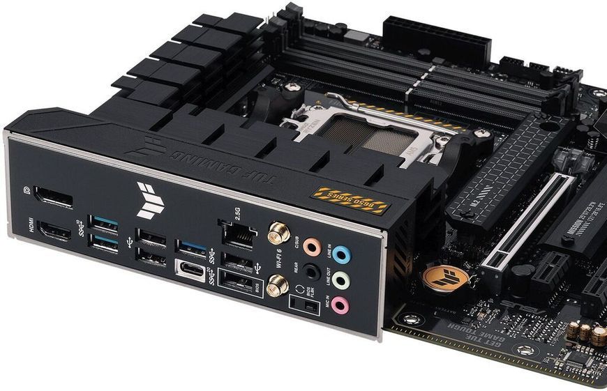 ASUS Материнcкая платаTUF GAMING B650M-PLUS WIFI sAM5 B650 4xDDR5 M.2 HDMI DP WiFi BT mATX 90MB1BF0-M0EAY0 фото