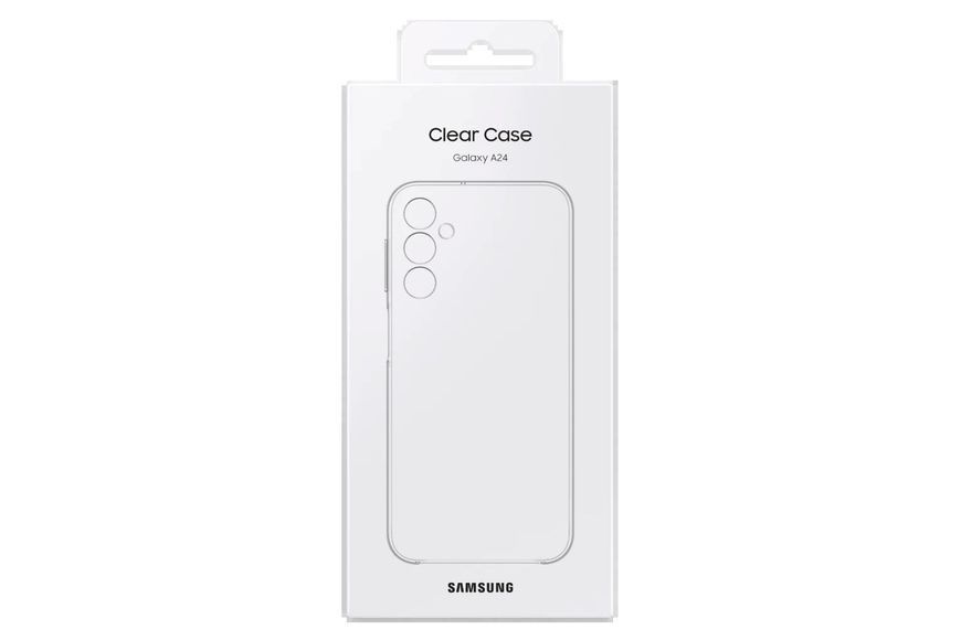 Накладка Samsung Clear Case для смартфона Galaxy A24 (A245) Transparent (EF-QA245CTEGRU) EF-QA245CTEGRU фото