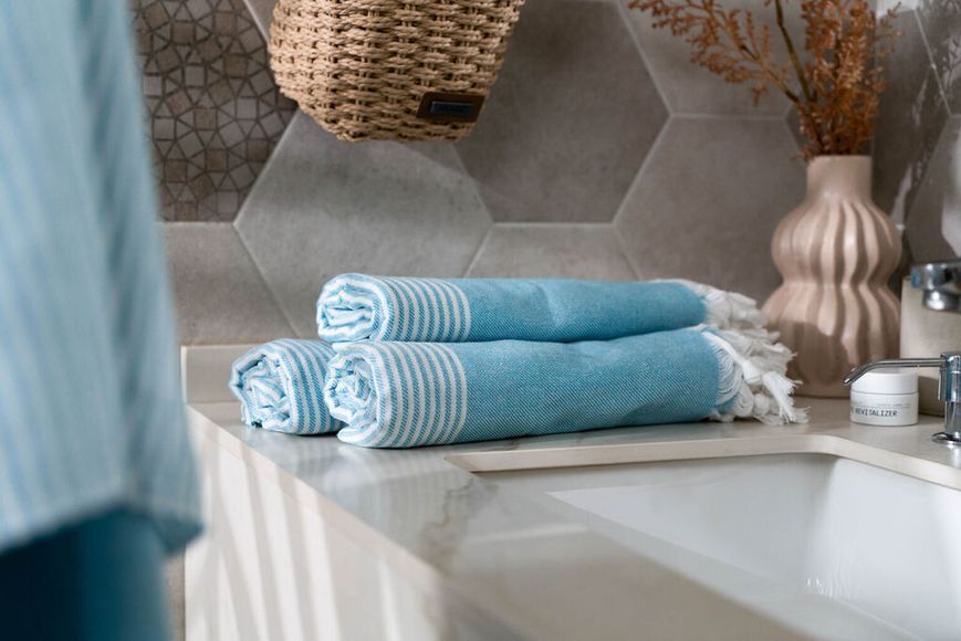 Рушник Ardesto SPA 90х170см, 100% бавовна, аква ART2690AQ фото