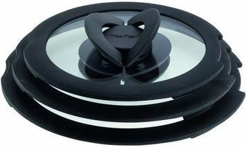 Набір скляних кришок Tefal Ingenio, 16см, 18см, 20см, скло, пластик, чорний L9849053 фото