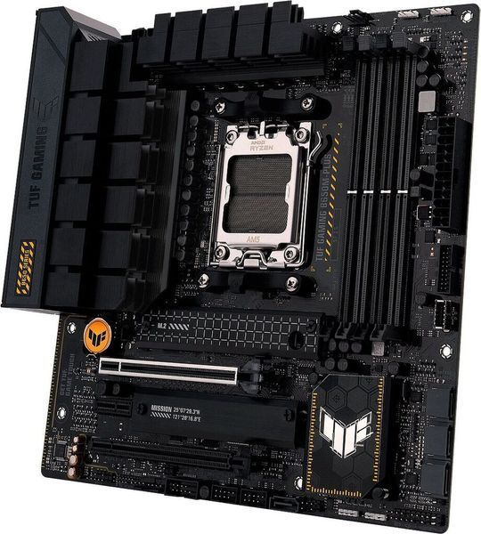 ASUS Материнcкая плата TUF GAMING B650M-PLUS sAM5 B650 4xDDR5 M.2 HDMI DP mATX 90MB1BG0-M0EAY0 фото