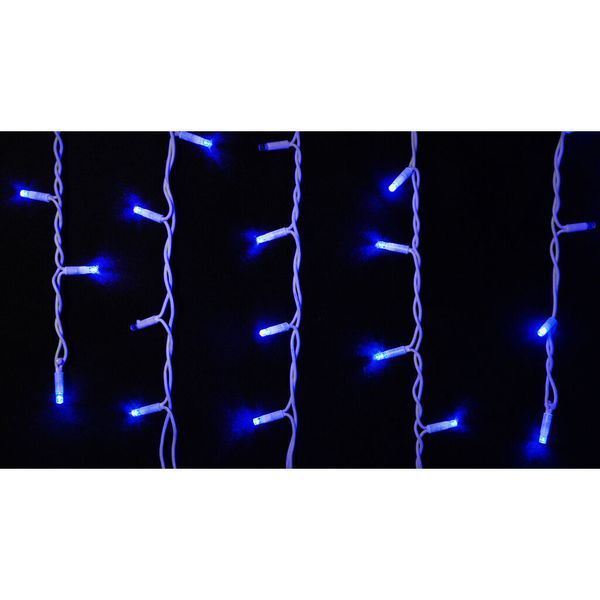Гірлянда Delux ICICLE flash 75LED 2 х 0.7 м синій/білий IP44 EN (90012957) 90012957 фото