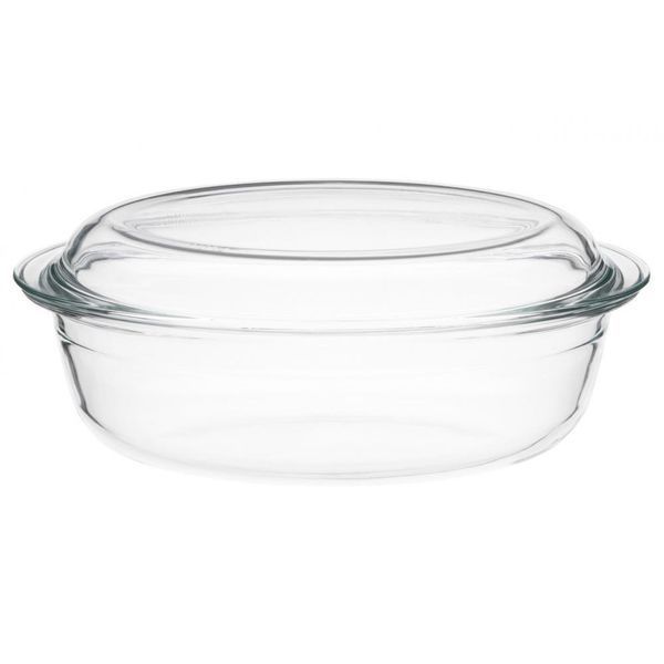 Форма для выпечки с крышкой Ardesto Black Mars (33х19.8х13.2см) овальная, стекло (AR2408BG) AR2408BG фото