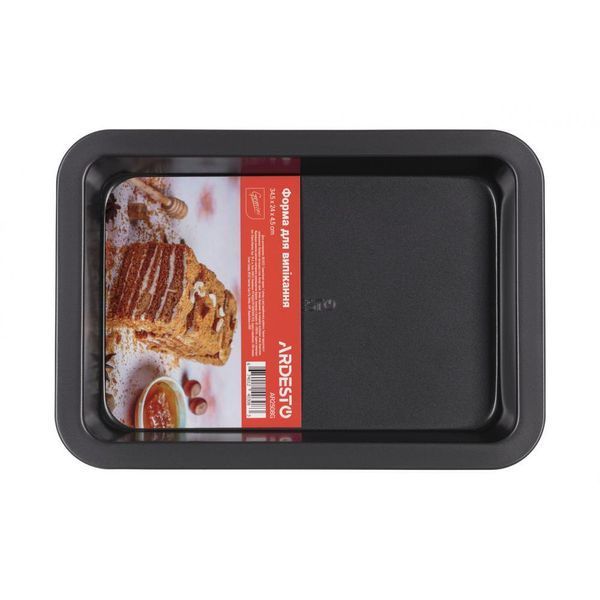 Форма для выпечки Ardesto Gemini (34.5x24см) прямоугольная, углеродистая сталь (AR2508G) AR2508G фото