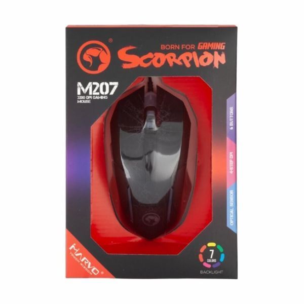 Мышка Marvo M207 LED USB Black (M207) M207 фото
