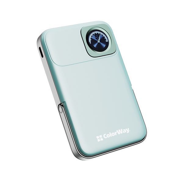 Універсальна батарея ColorWay 10000mAh MagSafe & Watch Wireless (15W) Aquamarine (CW-PB100LPA2MT-WPDD) CW-PB100LPA2MT-WPDD фото